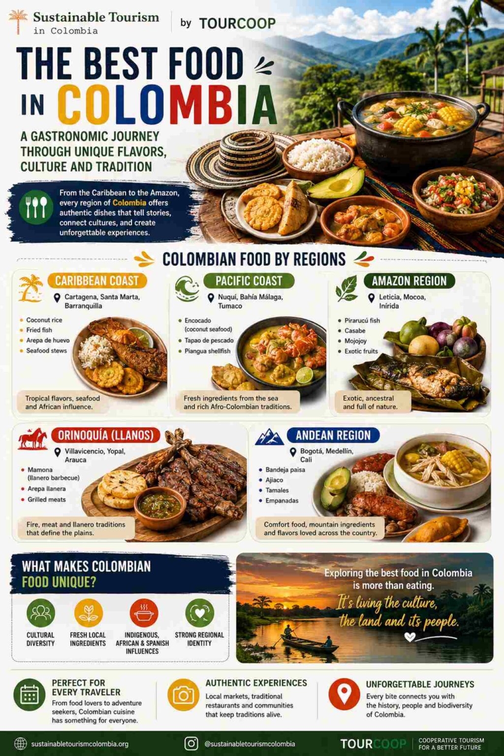 La Mejor Comida de Colombia - Turismo Sostenible Colombia